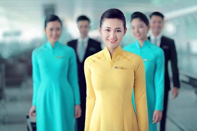 Hình ảnh đồng phục tiếp viên hàng không Việt Nam Airline