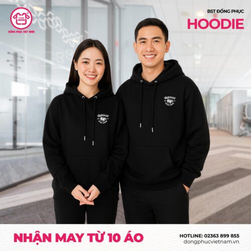 hoodie đen basic