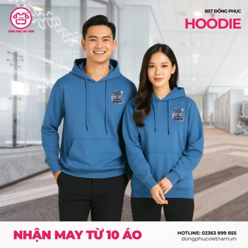 Hoodie xanh dương