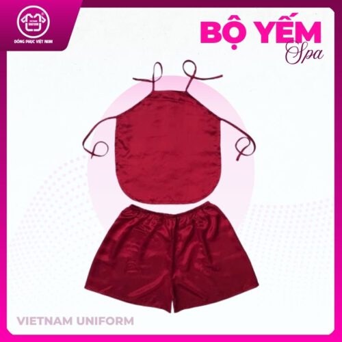 Bộ yếm đồng phục spa 1