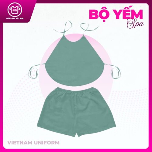 Bộ yếm đồng phục spa 11