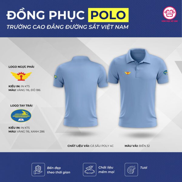 Đồng phục polo cho cao đẳng, đại học