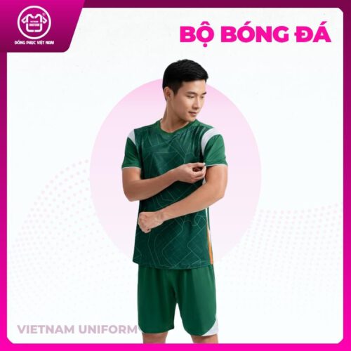 Bộ bóng đá xanh lá phối trắng