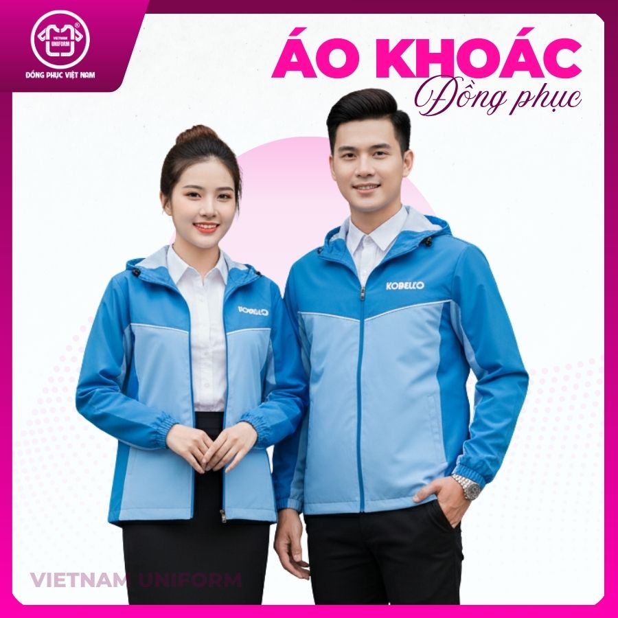 2 áo khoác phối màu xanh nhạt
