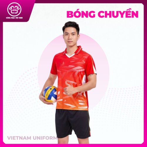 Bộ bóng chuyền 3d đỏ