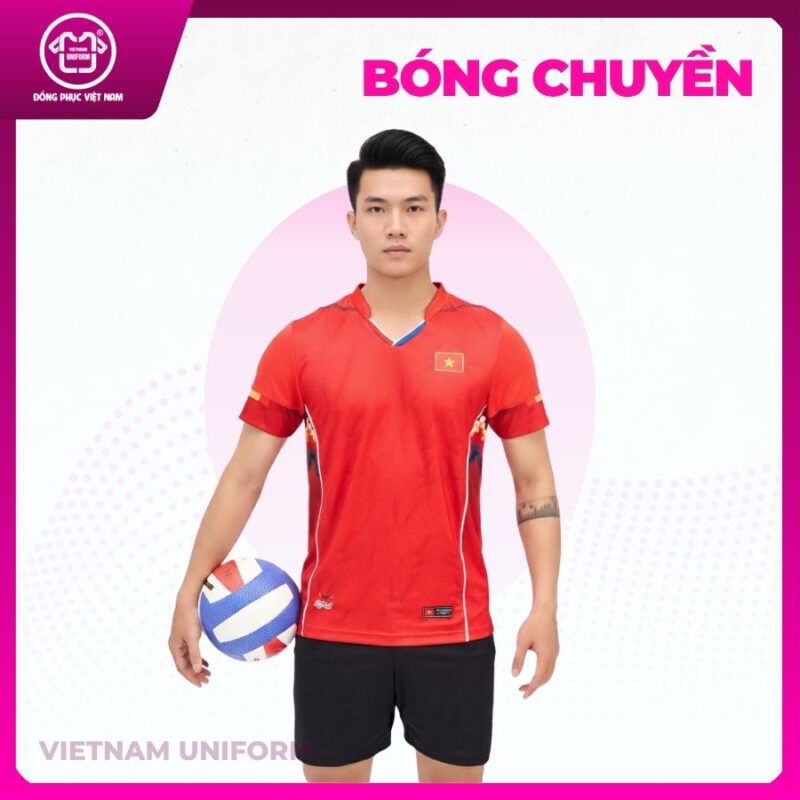 Bộ bóng chuyền đỏ