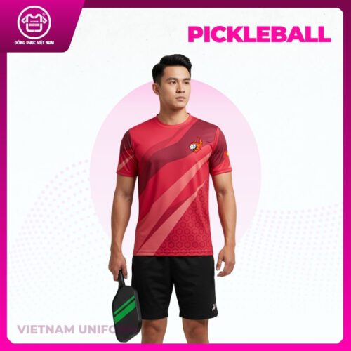 Bộ pickleball phối đỏ