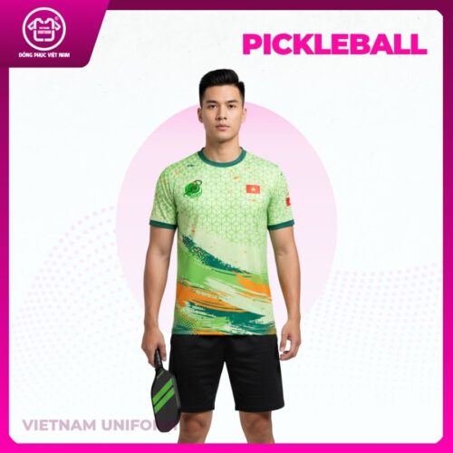 Bộ pickleball phối xanh lá