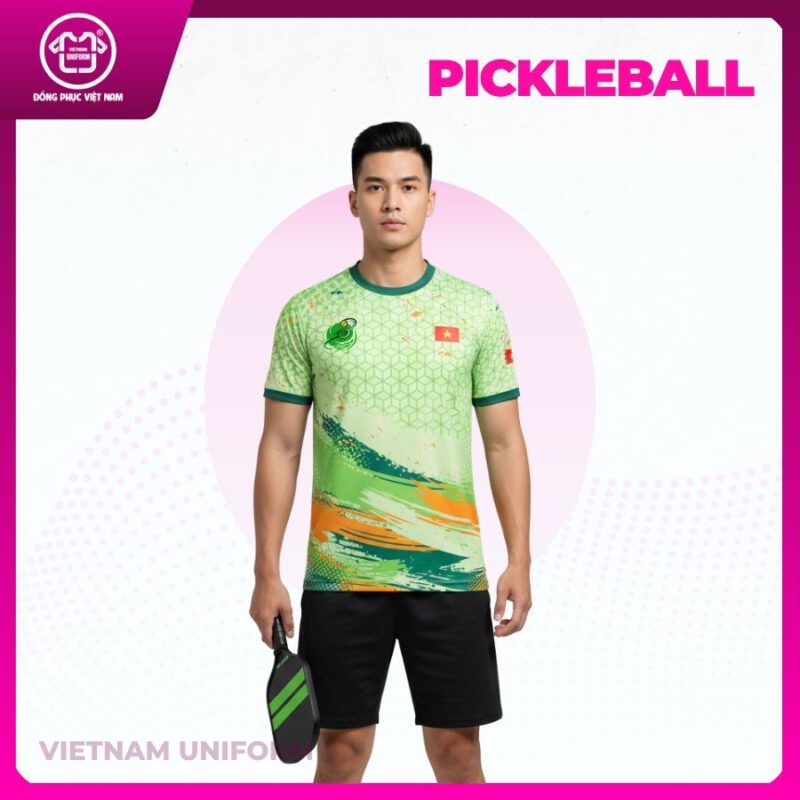 Bộ pickleball phối xanh lá