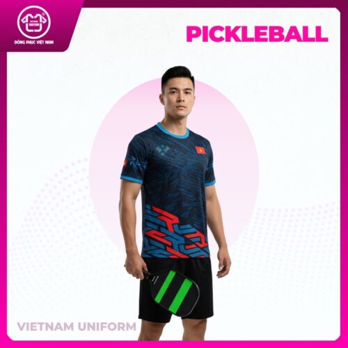Bộ pickleball phối xanh đen