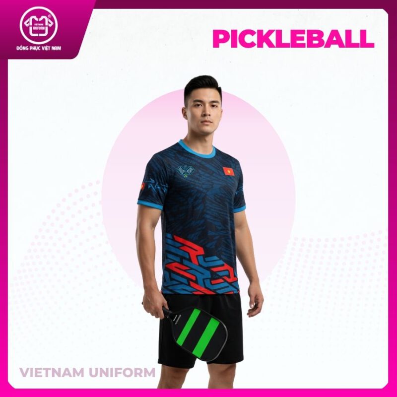 Bộ pickleball phối xanh đen