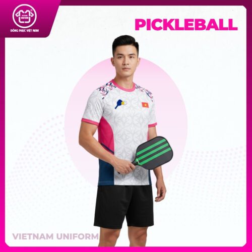 Bộ pickleball phối trắng đỏ