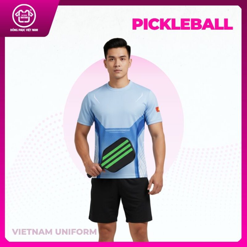 Bộ pickleball 3d xanh nhạt