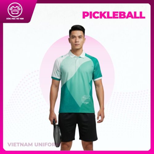 Bộ pickleball xanh ngọc mix trắng