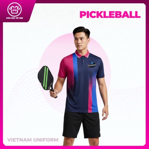 Bộ pickleball 3d mix xanh đen và đỏ