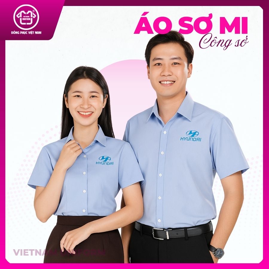 Sơ mi xanh lam basic Sơ mi xanh lam basic